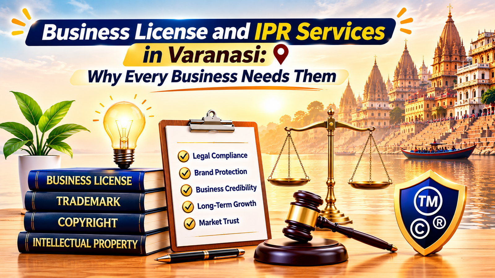 Business License and IPR Services in Varanasi: Why Every Business Needs Them